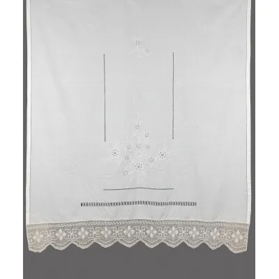 κουρτίνα 4878A (150cm x 180cm) λευκό με τούνελ