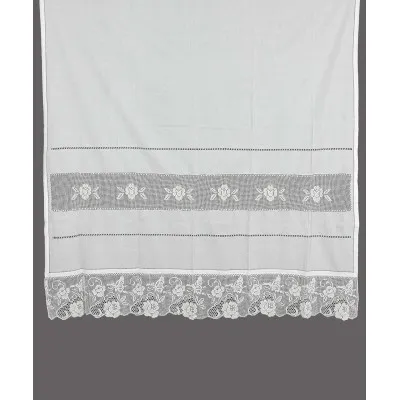 κουρτίνα 5119 (140cm x 260cm) λευκή με τούνελ
