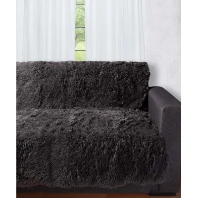 Διακοσμητικό μαλλιαρό ριχτάρι 5336 (145cm x 195cm) ανθρακί