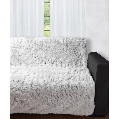 Διακοσμητικό μαλλιαρό ριχτάρι 5336 (145cm x 195cm) δίχρωμο/γκρί βάση