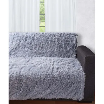 Διακοσμητικό μαλλιαρό ριχτάρι 5336 (145cm x 195cm) γκρί