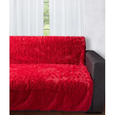 Διακοσμητικό μαλλιαρό ριχτάρι 5336 (145cm x 195cm) κόκκινο