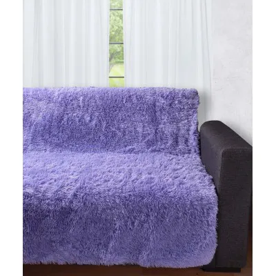 Διακοσμητικό μαλλιαρό ριχτάρι 5336 (145cm x 195cm) μωβ
