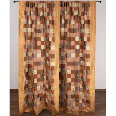 Κουρτίνα 6379 (150cm x 275cm) με τούνελ χρυσή