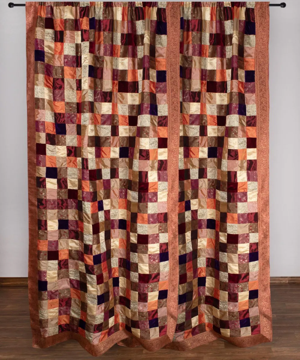 Κουρτίνα 6380 (150cm x 275cm) με τούνελ μπορντώ