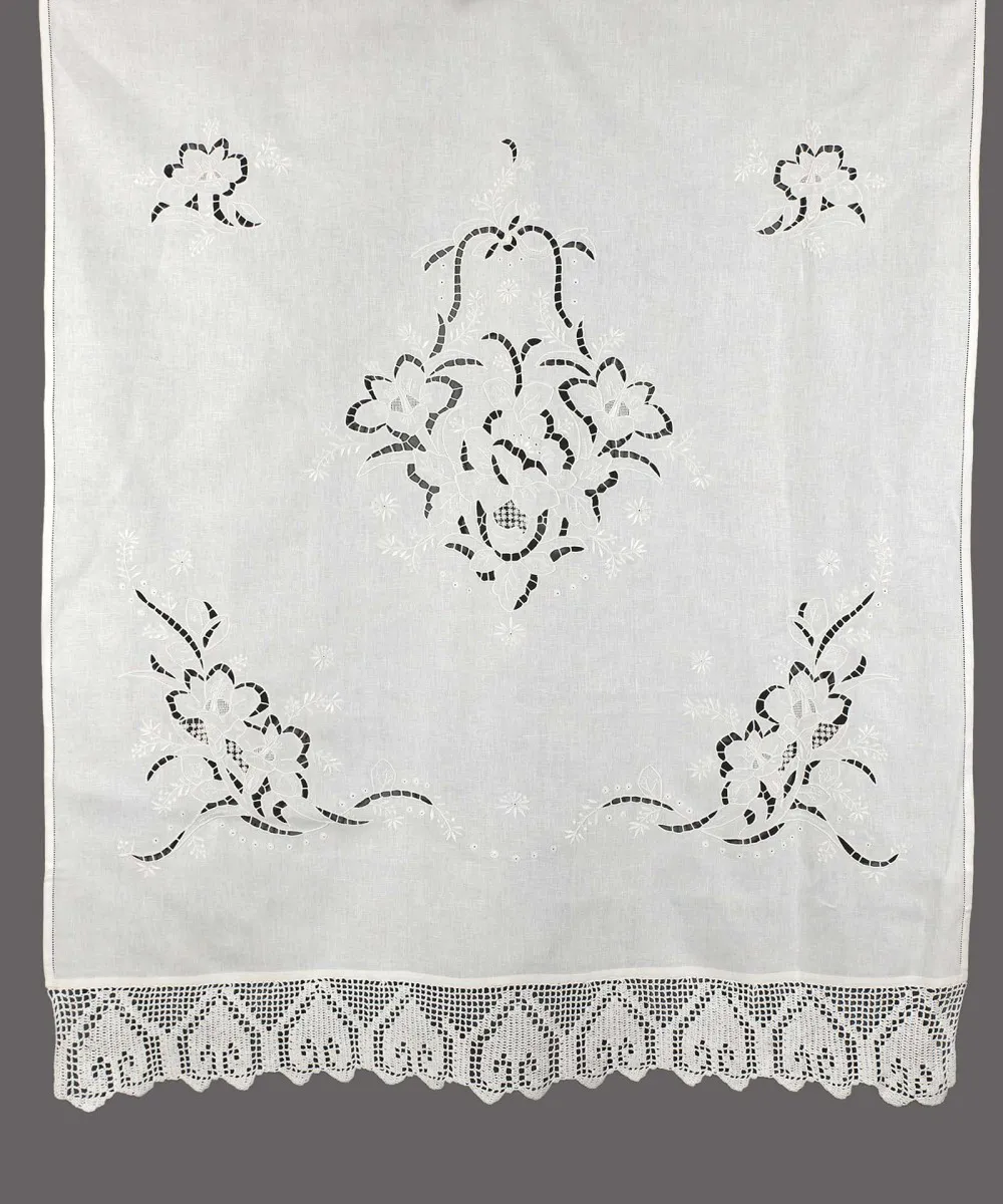 κουρτίνα 662 (120cm x 250cm) λευκό με τούνελ