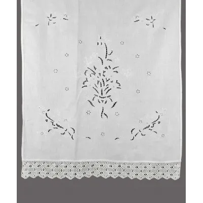 κουρτίνα 664 (120cm x 150cm) λευκό με τούνελ