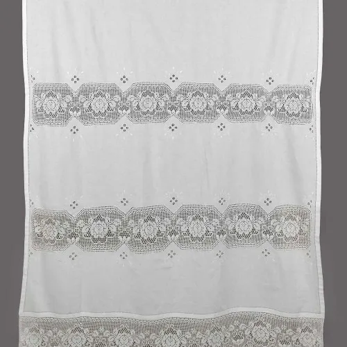 κουρτίνα 674 (40cm x 80cm) λευκό με τούνελ