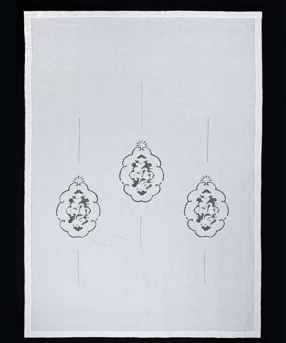 κουρτίνα 727 (210cm x 300cm) λευκή με τούνελ