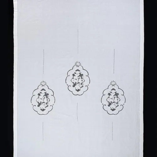 κουρτίνα 727 (210cm x 300cm) λευκή με τούνελ