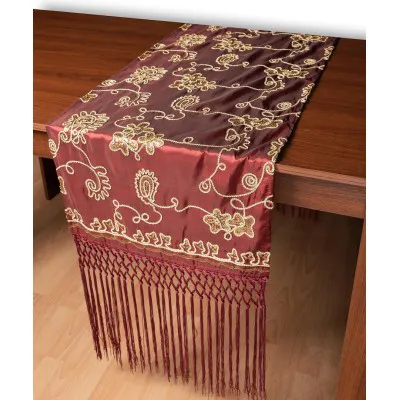 Σατέν τραβέρσα 7710 (50cm x 210cm) μπορντώ  