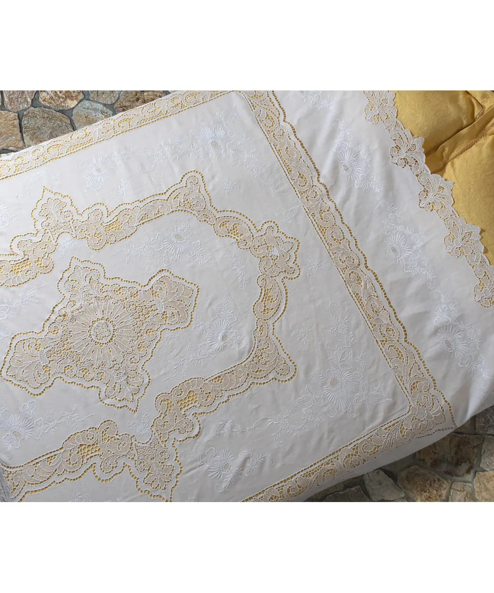 Χειροποίητη λινή κουβέρτα 779 (245cm x 280cm)