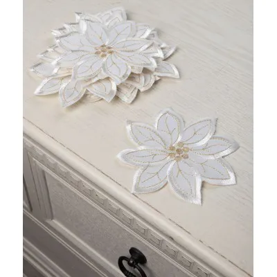 Χριστουγεννιάτικα σουβέρ δωδεκάδα 8240 (12cm) ivory