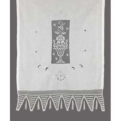 κουρτίνα GXFBG (140cm x 260cm) λευκό με τούνελ