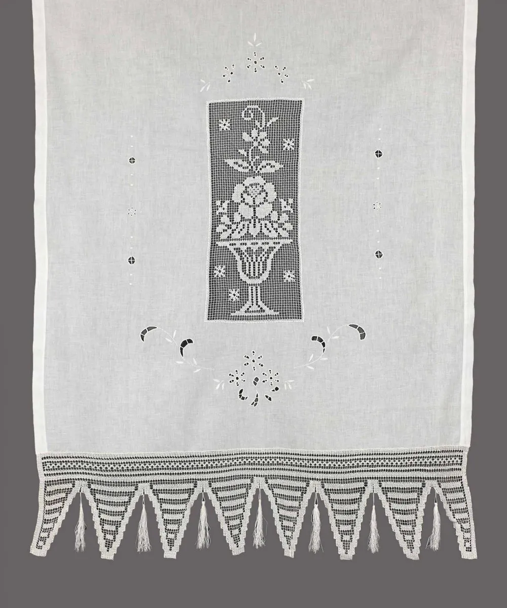 κουρτίνα GXFBG (90cm x 130cm) λευκό με τούνελ