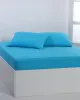 Βαμβακερό σεντόνι essentials (225cm x 267cm) river blue