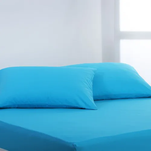 Βαμβακερό σετ μαξιλαροθήκες essentials (52cm x 72cm ) river blue