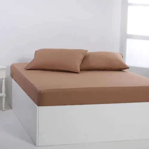Βαμβακερό σεντόνι essentials (245cm x 267cm) praline