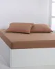 Βαμβακερό σεντόνι essentials (125cm x 200cm   35cm) praline