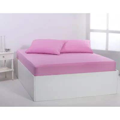 Βαμβακερό σεντόνι essentials (165cm x 200cm   35cm) pastel levander