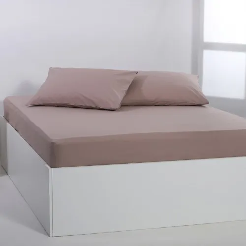 Βαμβακερό σεντόνι essentials (245cm x 267cm) mashroom