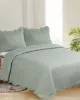 ΜΟΝΟ ΚΟΥΒΕΡΛΙ SOLID (160cm x 220cm   1 x 50cm x 70cm ) MINT/CREAM