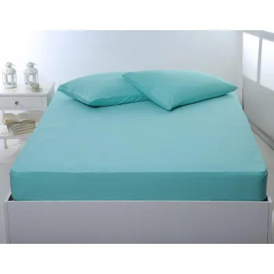 Σεντόνι με λάστιχο jersey (100cm x 200cm   35cm) sea green