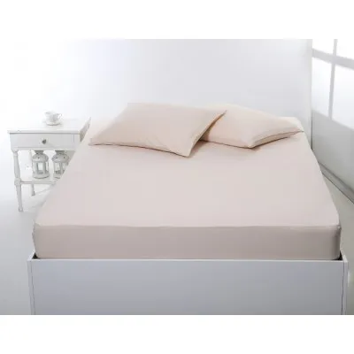 Σεντόνι με λάστιχο jersey (100cm x 200cm   35cm) light beige