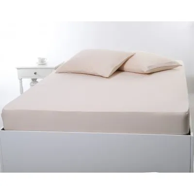 Σεντόνι με λάστιχο jersey (160cm x 200cm   35cm) light beige