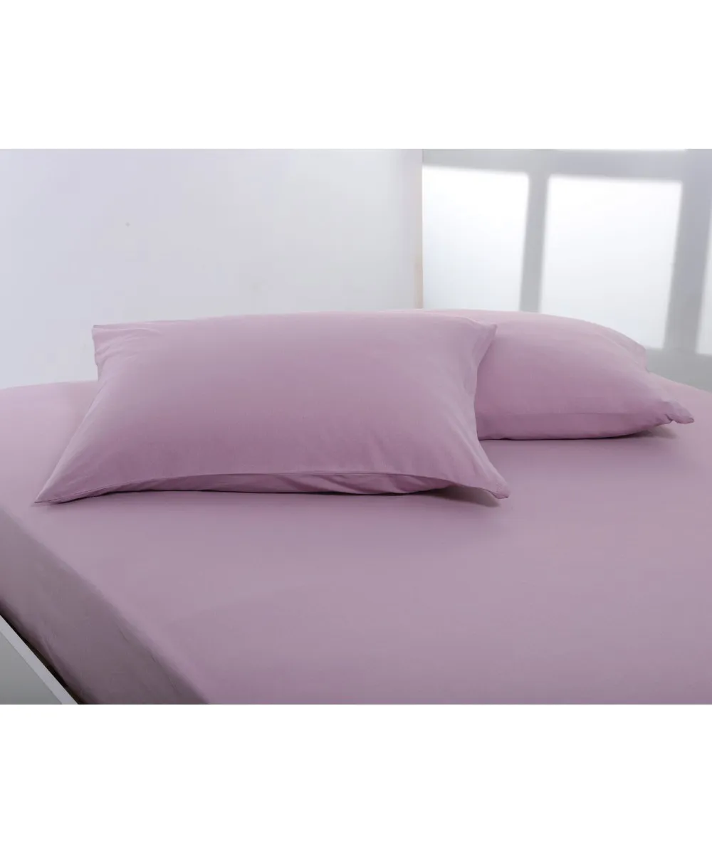 Ζευγάρι μαξιλαροθήκες jersey (50cm x 70cm) syklamen