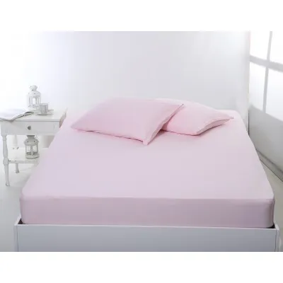 Σεντόνι με λάστιχο jersey (100cm x 200cm   35cm) pink