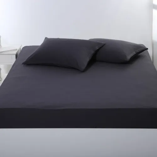 Σεντόνι με λάστιχο jersey (100cm x 200cm   35cm) dark grey