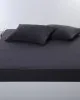 Σεντόνι με λάστιχο jersey (100cm x 200cm   35cm) dark grey
