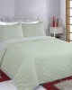 ΚΟΥΒΕΡΛΙ σετ (220cm x 240cm   2 x 50cm x 70cm) RUBY mint/grey