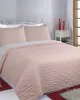 ΚΟΥΒΕΡΛΙ σετ (240cm x 260cm   2 x 50cm x 70cm) RUBY pink/grey