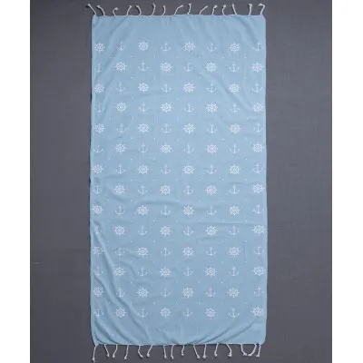 Pestemal sf1755 (90cm x 180cm) σιέλ