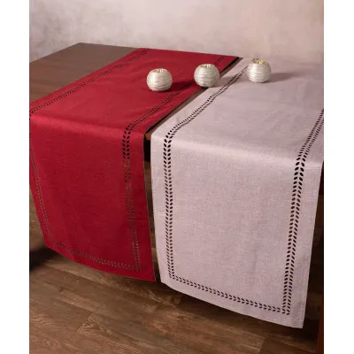 τραβέρσα (45cm x 170cm) bg18 αμέθυστος/κόκκινο