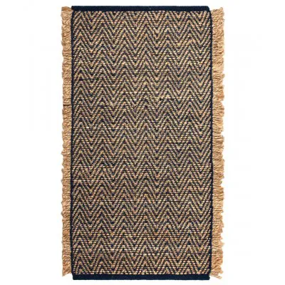 Χαλί γιούτα 1744 (60cm x 130cm) μπλέ