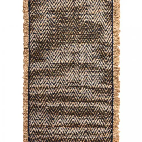 Χαλί γιούτα 1744 (60cm x 130cm) μπλέ