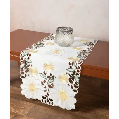 Σατέν κοφτή τραβέρσα (40cmcm x 170cm) 291 κίτρινο