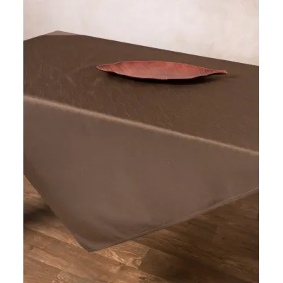 Σατέν τραπεζοκαρέ 2015 (130cm x 130cm) καφέ