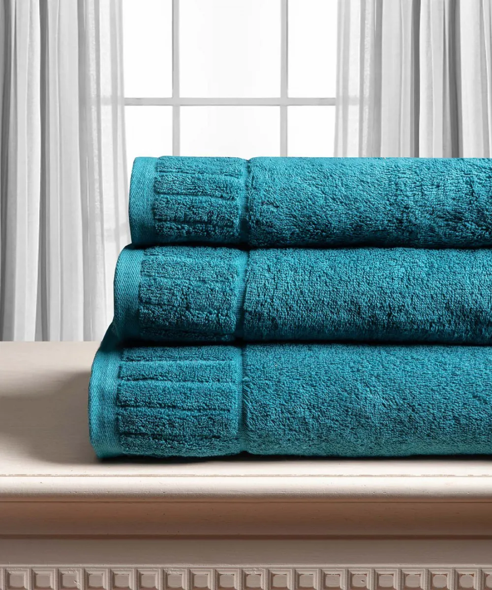Βαμβακερή πετσέτα ΜΕΛΩΔΙΑ 600gsm (50cm x 100cm) teal