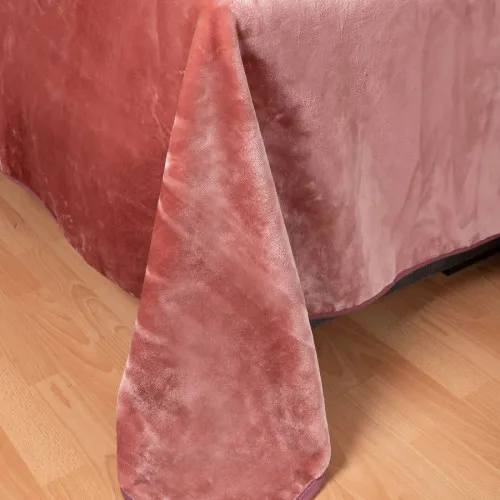 Βελουτέ κουβέρτες (220cm x 240cm) σάπιο μήλο 
