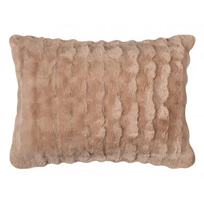 Μαξιλαροθήκη burble (50cm x 70cm) ανοιχτό καφέ 