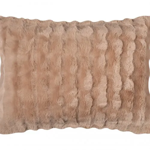Μαξιλαροθήκη burble (50cm x 70cm) ανοιχτό καφέ 