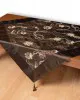 Σατέν τραπεζοκαρέ A11 (120cm x 120cm) καφέ