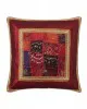 Μαξιλαροθήκη antic με φάσα (45cm x 45cm) μπορντώ
