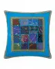 Μαξιλαροθήκη antic με φάσα (45cm x 45cm) σιέλ