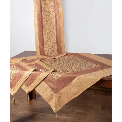Σετ 4 τεμαχίων (100cm x 100cm, 40cm x 130cm, 2x40cm x 40cm) Άρτεμις Μπεζ