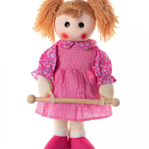 Κούκλα Bambola κρεμαστράκι (35cm x 15cm) ρόζ